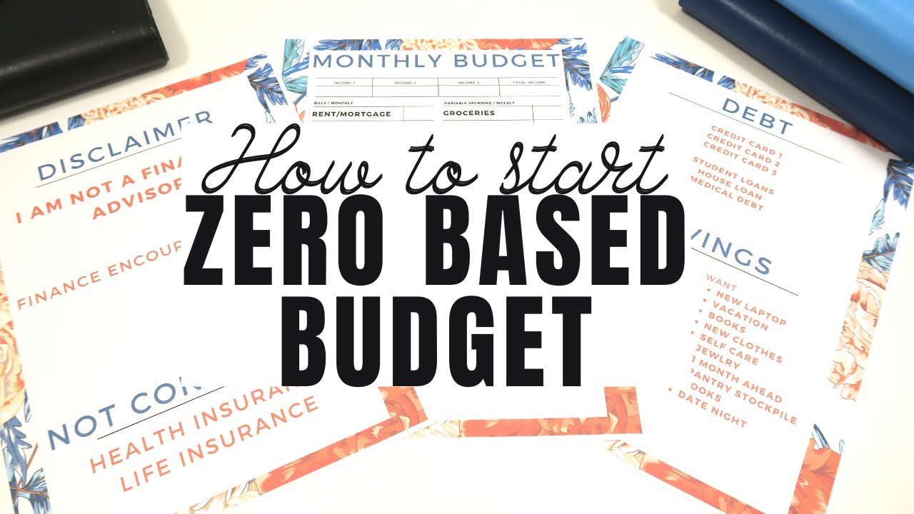 HOW TO CREATE A ZERO-BASED BUDGET | BUDGETING 101 | STARTING AND ...