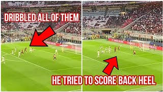Rafael leao miss big chance against after trying to score a back heel goal😠| Ac milan vs Newcastle|