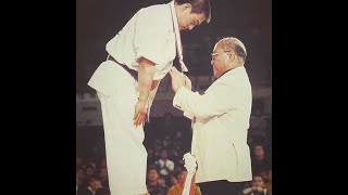 Kyokushin IKO 1 President, Kancho Akiyoshi Matsui, Dan Grading Kumite In 1989 | Kyokushinkaikan!
