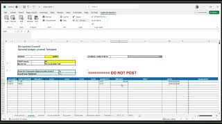 How to complete a postback journal using Unit4 Excelerator