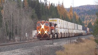 BNSF in Montana in October of 2024 Part 3: Whitefish Yard \u0026 Kootenai River Sub. in Stryker \u0026 Lupfer