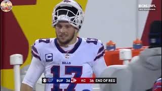 Bills vs Chiefs FULL final 2 mins and OT || The greatest divisional game EVER??|