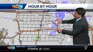 Iowa weather: A slight temperature bump brings some snowflakes