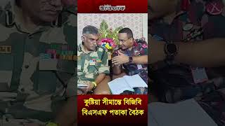 কুষ্টিয়া সীমান্তে বিজিবি বিএসএফ পতাকা বৈঠক