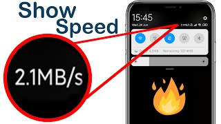 How to Show internet speed on Notification Bar on Any android Device | Show Internet Speed meter