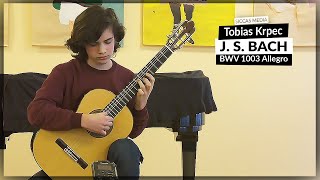 Tobias Krpec (🤯  15 Years Old) plays BWV 1003 Allegro by J. S. Bach | Siccas Media