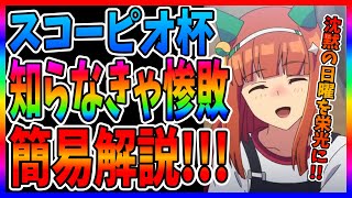 【ウマ娘】中距離チャンミは最高のレースに!!必要スタミナは?!加速スキルは?!簡易解説【スコーピオ杯】