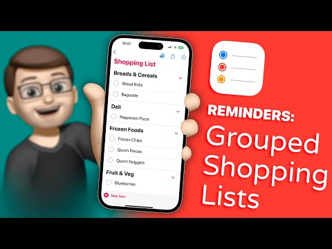 How to Make a Shopping List in iOS 17 Reminders App on iPhone