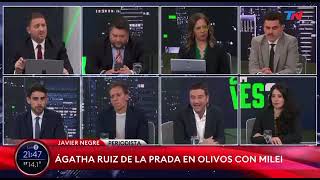 Javier Negre muestra su ADMIRACIÓN a Javier Milei en PRIME TIME tras su encuentro en Olivos