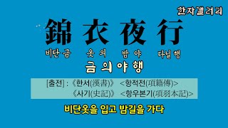 #금의야행(錦衣夜行) - 비단옷을 입고 밤길을 가다 -