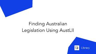 AustLII - Finding Australian Legislation