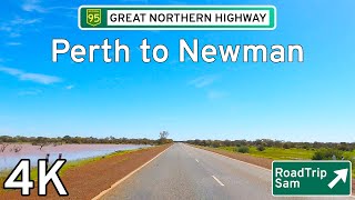 Driving from Perth to Newman - Western Australia - POV / 4K