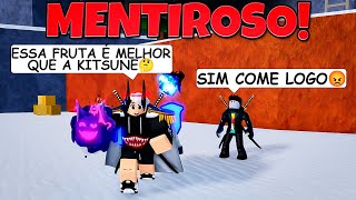 24 Horas Fingindo Ser Iniciante Com a Nova Fruta Kitsune no Blox Fruits