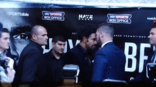 Haye vs Bellew explosive face off