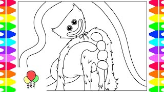 Coloring HUGGY WUGGY vs MOMMY LONG LEGS - How to color Poppy Playtime/Coloring Pages