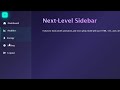 Cool neon animated sidebar | HTML CSS