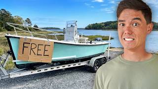 A viewer gave me a FREE boat