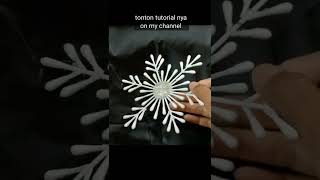 beli ❌bikin sendiri ✅ snowflake hiasan natal dari Cotton bud / CHRISTMAS ORNAMENTS