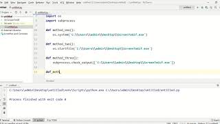 Running an outside program (executable) in Python