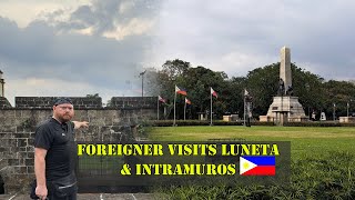 American visits Rizal Park and Intramuros in Manila Philippines for the first time.