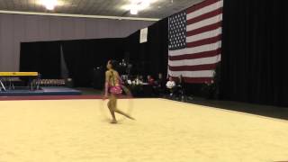 Serena Lu - Hoop - 2012 Rhythmic Nationals - Junior - Day 1