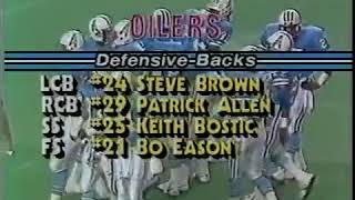 1985 - Wk. 11 Steelers vs. Oilers