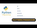 Python Pattern Programs - Printing Stars '*' in Right Angle Triangle Shape | Star Pattern