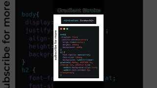 CSS Gradient Text Stroke Effect | CSS Text Effects