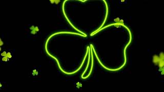 Green neon clover