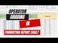 Grade formula in excel for garments operators