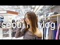 【SEOUL VLOG🇰🇷】Non-stop eating & shopping...🛍🍗The Hyundai food court, fried chicken, Olive Young haul