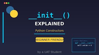 Python init Method Explained | How to Use Constructors in Python Classes