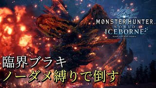 【MHWI】臨界ブラキノーダメ縛りでクリア出来ました！！【猛り爆ぜるブラキディオス 太刀】配信切り抜き