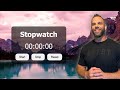 Build a Stopwatch Using Javascript, HTML, & CSS