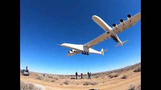 Stratolaunch final approach / landing - Feb 24, 2022