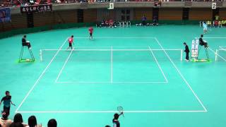 '14 全日本高等学校選抜ソフトテニス大会　男子 2回戦 5-2