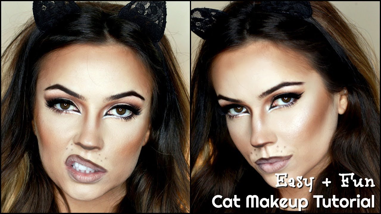 Cat Makeup Tutorial Halloween Themakeupchair Youtube