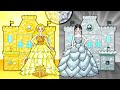 Paper Dolls Dress Up - Silver Wednesday Addams vs Gold Rapunzel Room Makeover - Barbie's New Home