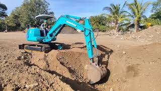 BACKHOE KOMATSU PC40-7 ACTUAL BURN TESTING!