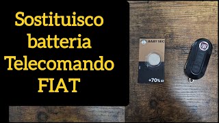 Sostituisco batteria Telecomando FIAT