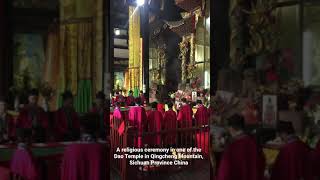 A religious ceremony in one of the Dao Temple in China…