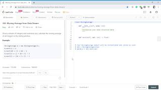 LeetCode Moving Average from Data Stream Top Google Question (Python)