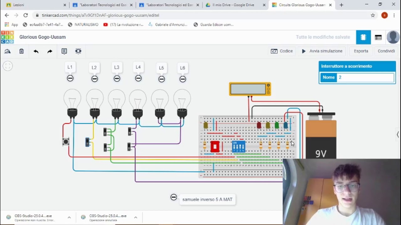 Simulazione Circuito In Tinkercad - YouTube