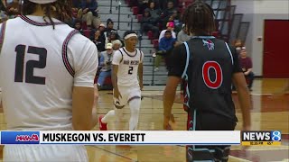 MHSAA basketball: Muskegon vs. Everett