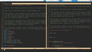 Vim session