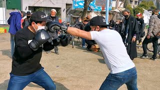 西成区三角公園前立成　あいりん地区ライブ