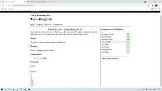 [CSES.FI PYTHON] Two Knights
