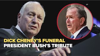 George W Bush reflects, offers memories and stories at Dick Cheney's Washington funeral