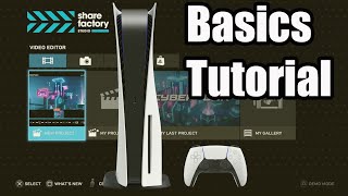 SHAREFACTORY STUDIO ON PS5 - BASICS TUTORIAL ADD CLIPS EDIT CLIPS ADD MUSIC ZOOM (HOW TO USE)