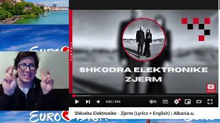 Shkodra Elektronike - Zjerm | Albania - Eurovision Song Contest 2025 #reaction (2/38) *A Darkhorse*